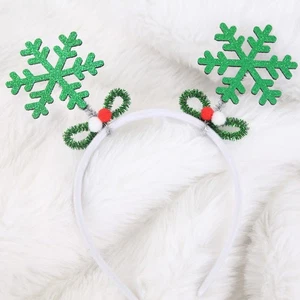 4 Stück Schneeflocke Stirnbänder für Feiertage und Silvester Veranstaltungen - Picture 1 of 12
