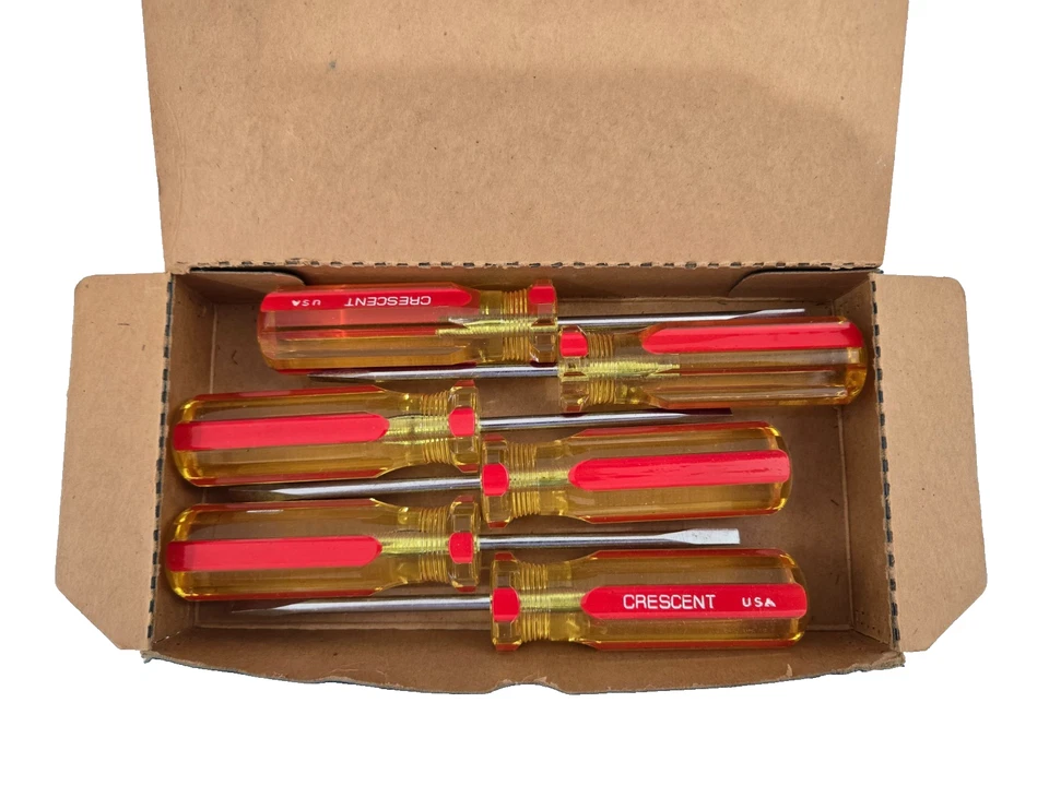 Herramienta Media Luna De Colección Destornilladores 3 Pulgadas, Juego De 6 Hechos En EE. UU. Foto 1 de 1