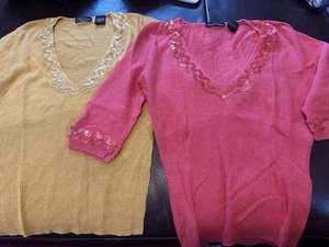 Suéteres vintage de manga corta Moda International - Imagen 1 de 1