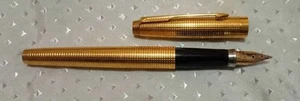 Penna stilografica Parker 75 Insignia placcata oro 14 carati pennino dal 1979 - Foto 1 di 4