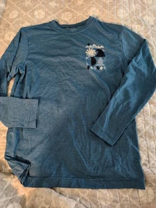 Patagonia Capilene Cool Daily Long-Sleeved Boy’s M 10 Blue Seasons - Picture 1 of 3