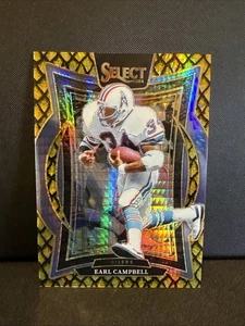 2024 Earl Campbell Panini Select Concourse GOLD DRAGON SCALE /10 - Picture 1 of 3