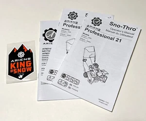 ARIENS Professional 21 Operator's Manual - Models 938024 - SSR, 938025 - SSRC - Bild 1 von 7
