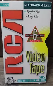 RCA Standard Grade T-120H VHS Blank Tape 6 Hours NEW & SEALED! - Picture 1 of 3