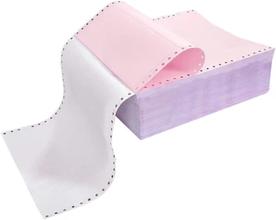 FirstZi 9-1/2 x 11 pulgadas NCR alimentación continua papel para computadora 2 capas, 1000 unidades C Foto 1 de 4