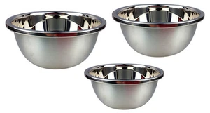 Salatschüssel Servierschüssel Obstschale Schale Schüssel Edelstahl Rührschüssel - Bild 1 von 3