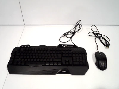HAVIT HV-KB558CM Gaming Keyboard and Mouse Black TEST & WORKS GREAT - Image 1 of 4