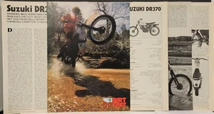 1978 6 page Suzuki DR370 Test Article Ad  - Picture 1 of 1
