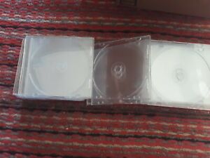 Lot Of 25 Slimline CD Cases -Clear  For Your CDs