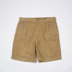 BROOKS BROTHERS Pleated Front Golf Shorts Lt Brown Mens 34x9 - Picture 1 of 9
