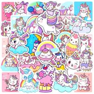 Einhornaufkleber, 25er Set, Regenbogen, Wolke, niedliche Aufkleber, Cupcakes, Laptop - Bild 1 von 2
