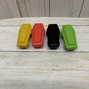 Mr Bones Skeleton Halloween Coffin Candy Container Lot Of 4 Includes candy - Picture 1 of 3