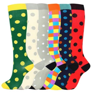 Adult Compression Socks Medical Varicose Veins Leg Support Running Travel Flight - Picture 1 of 47
