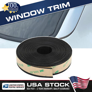 13ft Auto Rubber Seal Weather Strip Car Window Lock Trunk Hood Edge Trim (Black)