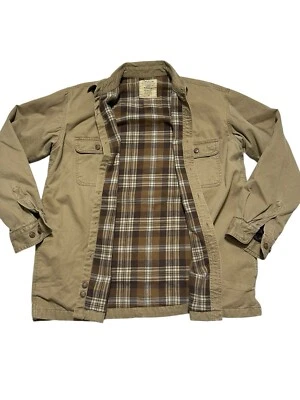 Y2K Arrow Blue Jean Co Medium Workwear Canvas Jacket Chore Barn Ranch Tan #RR-1 - Image 1 of 4