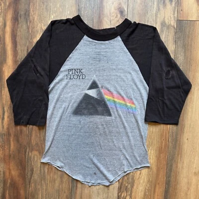Camisa de Concierto Raglán Pink Floyd Dark Side Of The Moon Tour De Colección 1987 Foto 1 de 4
