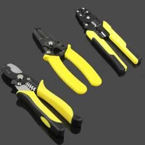 7/8” Wire Cable Stripper Cutter Pliers Crimping Tool Adjustable Electrician Tool - Picture 1 of 8