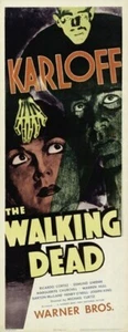 THE WALKING DEAD MOVIE POSTER Boris Karloff VINTAGE 1 - Picture 1 of 1