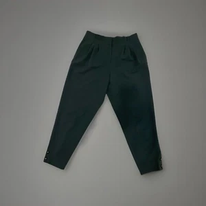 Massimo dutti women Pants With Pleats Size 10. Dark Green. - Picture 1 of 9