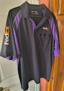 FedEx Ground Short-sleeve Shirt, Quick Dry, Size XL, Reflective trim, Not Faded - Picture 1 of 6