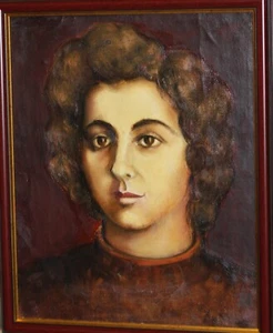 Hristo Vachev ( 1950- ) oil painting portrait, signed - Picture 1 of 10