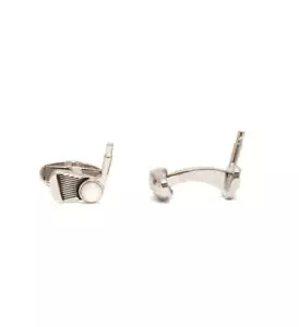 Paul Smith Cufflinks Da Golf In Argento BNIB - Foto 1 di 3