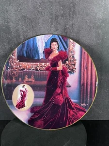 1993 COLLECTORS PLATE THE RED DRESS GONE WITH THE WIND BRADFORD EXCHANGE LIMITED - Bild 1 von 10