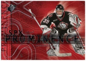 2000/01 Upper Deck SPx DOMINIK HASEK "PROMINENCE" Insert Card #82