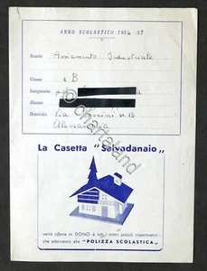 Scuola Avviamento Industriale - Alessandria - Tema sul risparmio - 1954 / 1955 - Picture 1 of 2