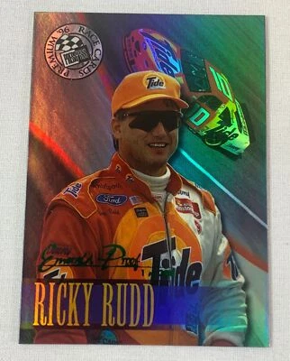 1996 Press Pass Premium NASCAR #9 - RICKY RUDD - Emerald Proof /380 - Image 1 of 2