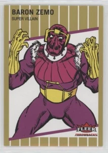 2024 Fleer Throwbacks '89 Marvel Edition Glossy Gold Baron Zemo #22 - Picture 1 of 2