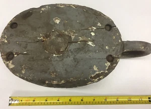 Vintage 8" Single Wooden Block Tackle Pulley Seil (id: 287) - Bild 1 von 7