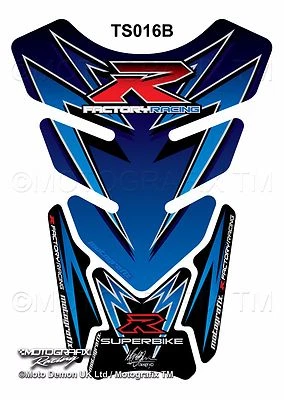 Paraserbatoio Moto Suzuki GSXR 600 750 1000 Protezione Gel Motografix 3D