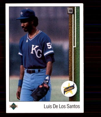 1989 Upper Deck #12 Luis de los Santos RC Kansas City Royals - Image 1 of 2