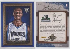 2013-14 Panini Court Kings Portraits Blue Framed /75 Gorgui Dieng #8 Rookie RC