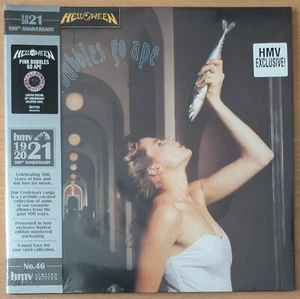 HELLOWEEN pink bubbles go ape PINK & BLACK SPLATTERED LP SEALED FREE UK POST - Picture 1 of 2
