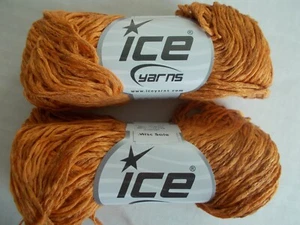 Ice Yarns Viscose/Cotton fashion yarn, copper, lot of 2 (137 yds each) - Picture 1 of 3
