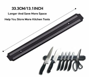 Kitchen Wall Mount Magnetic Knife Scissor Storage Holder Rack Strip Tool NEW - Picture 1 of 19