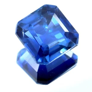 Piedra preciosa suelta corte hexagonal zafiro azul ceilán certificado natural de 5,20 quilates - Imagen 1 de 5