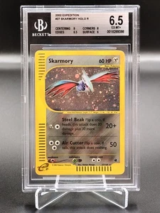 🍀Pokémon BGS 6.5 Skarmory 27/165 holo ENGLISH Expedition graad psa Pokemon🍀 - Picture 1 of 3