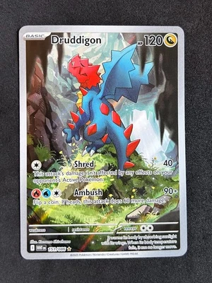 Pokemon - Druddigon # 151/086 SV: White Flare Illustration Rare NM - Image 1 of 2