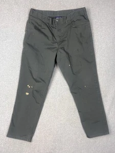 Pantalone da viaggio Patagonia twill uomo 38 grigio scuro 5 tasche org cotone sbiancato - Foto 1 di 13