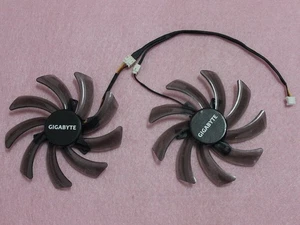 Para wentylatorów Wentylator chłodnicy do karty graficznej GIGABYTE GTX 650 660Ti PLD10010S12H 95mm - Zdjęcie 1 z 4