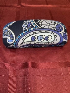 Vera Bradley glasses case Blues, Purples Paisley Padded - Picture 1 of 5