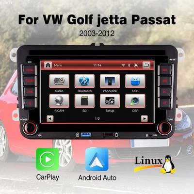 Autoradio VW Jetta Tiguan Passat FM/AM BT DAB IPS Android Auto AirPlay CarPlay - Bild 1 von 4