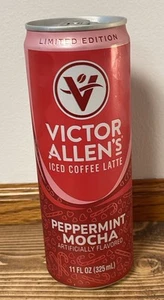 Victor Allen Limited Edition Peppermint Mocha Iced Coffee Latte 1 Can 11oz - Picture 1 of 5