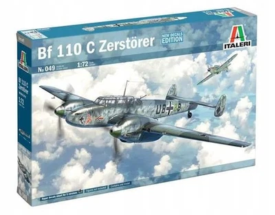 Telo cacciatorpediniere Italeri 0049 - 1:72 Messerschmitt Bf 110 C - Immagine 1 di 4