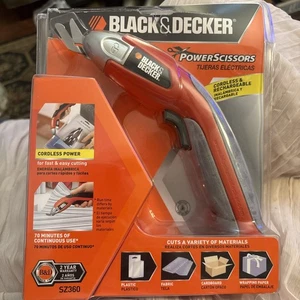 Black & Decker Power Schere - 3,6 V wiederaufladbar (SZ360) - Neu im Paket - Bild 1 von 23
