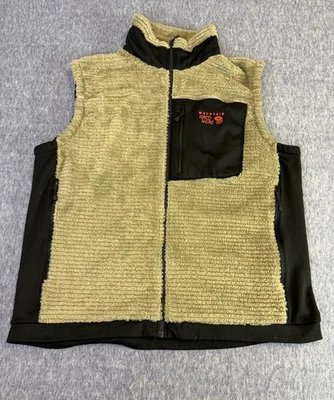 Colete de lã Mountain Hardwear homem macaco pilha zíper completo cáqui preto masculino XXL - Imagem 1 de 4