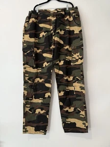 Men’s Cargo Army Pants Camouflage Casual Cotton Size 42 Tall - Picture 1 of 11